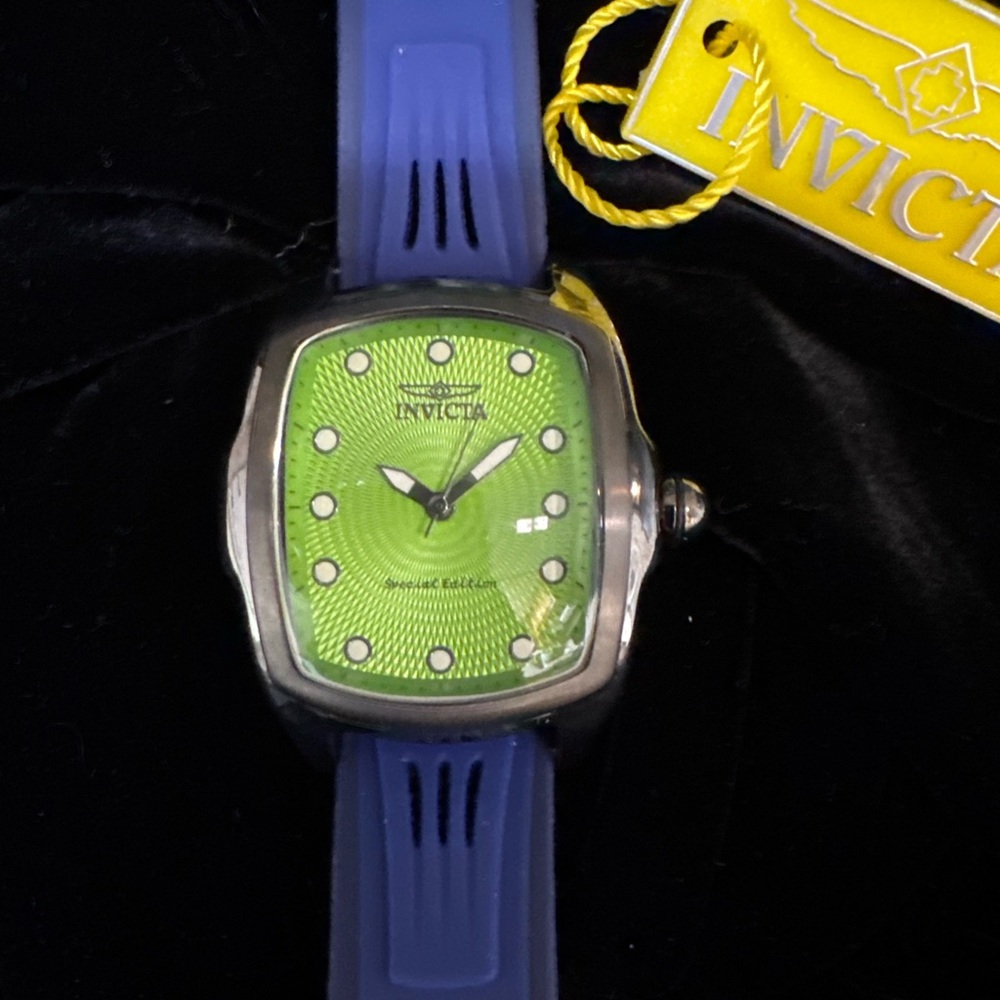 Invicta Navy Strap Watch with Silver Case